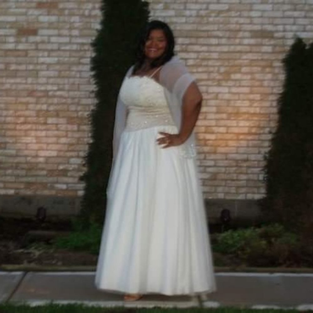 David's Bridal size 20 lace and tulle